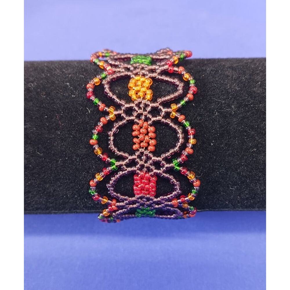 Handmade Multicolor Bead Fashion Bracelet l Length: 6"